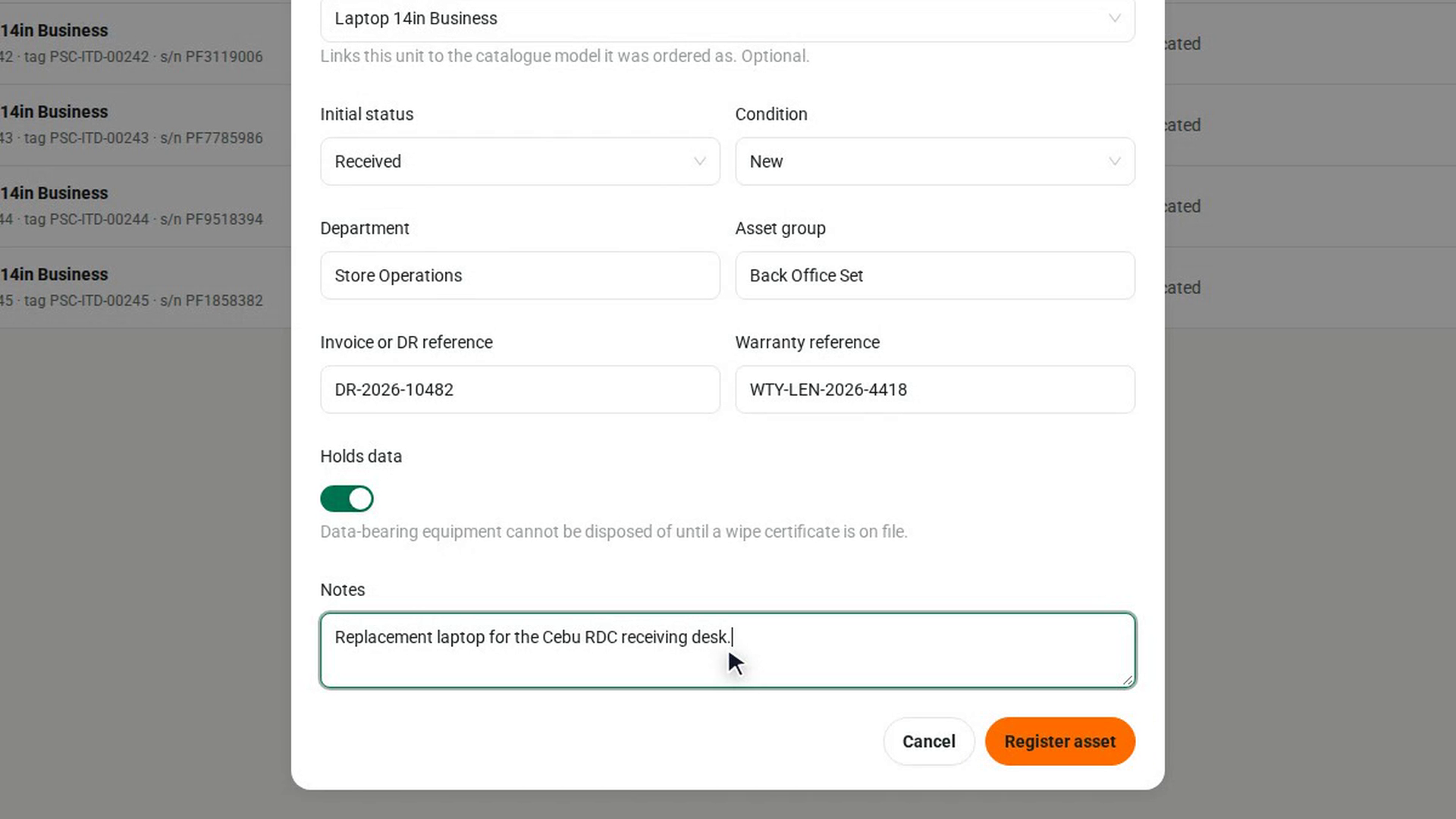Register it
