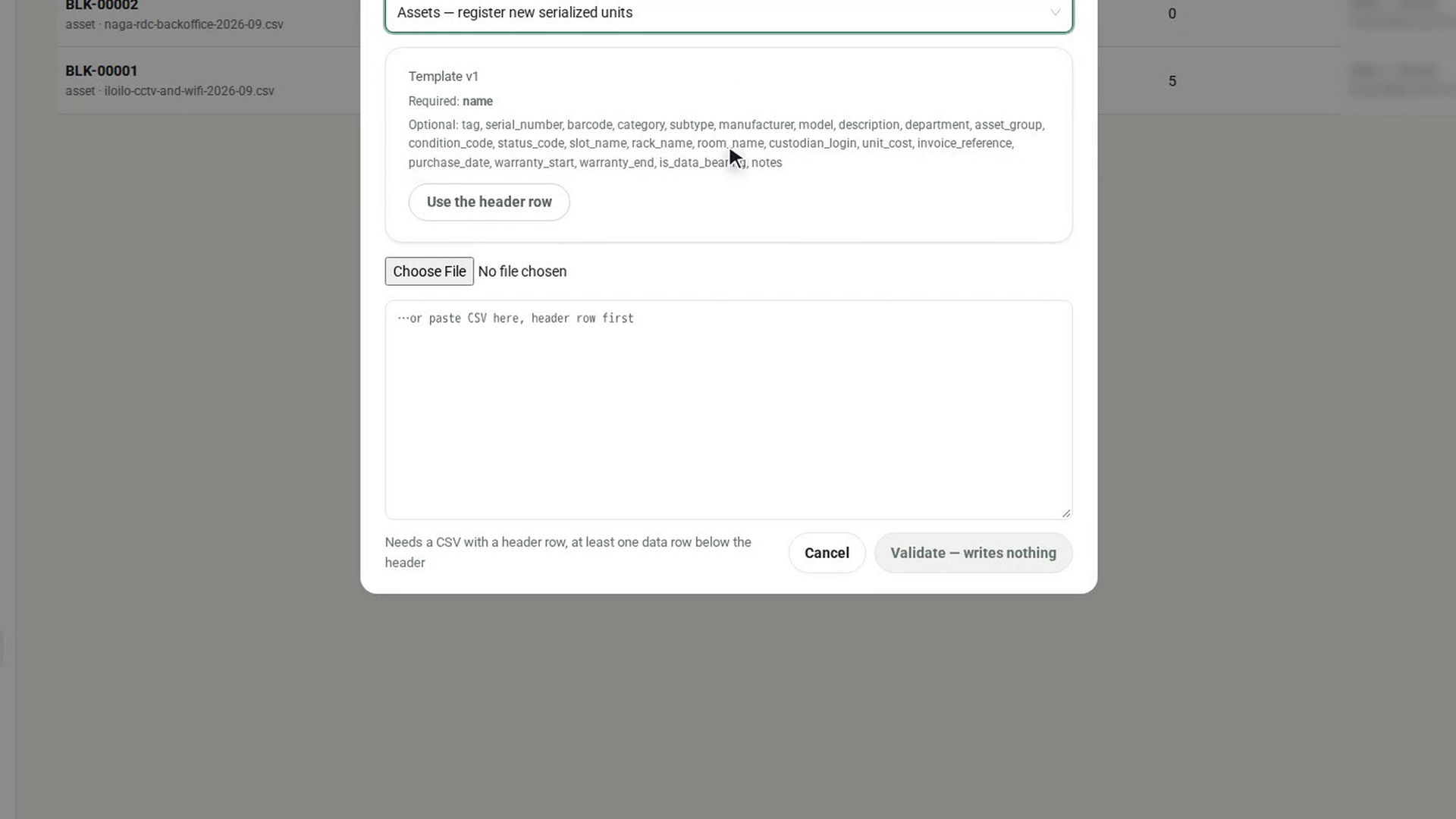 Add your data