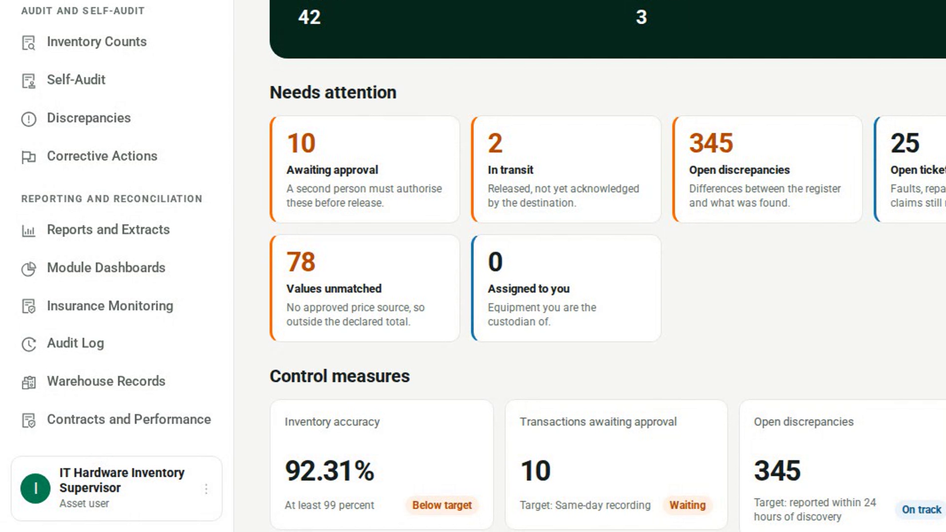 Open Module Dashboards