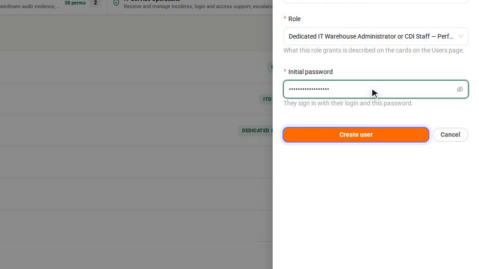 Create the account