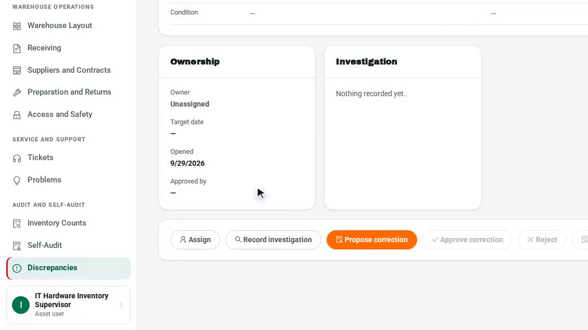 Assign an owner