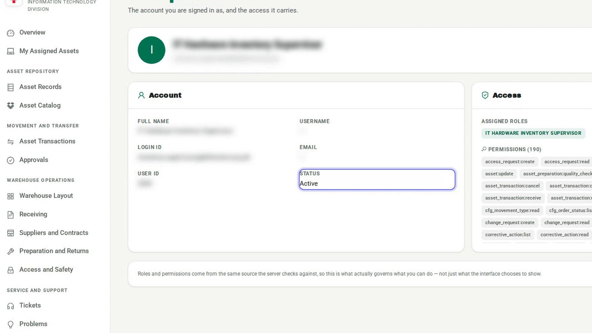 Check your account details