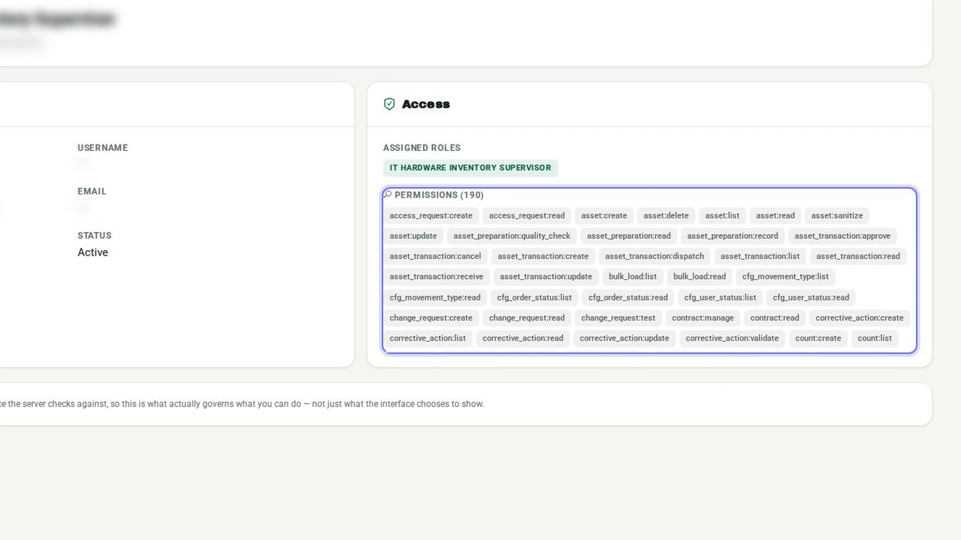 Review your permissions