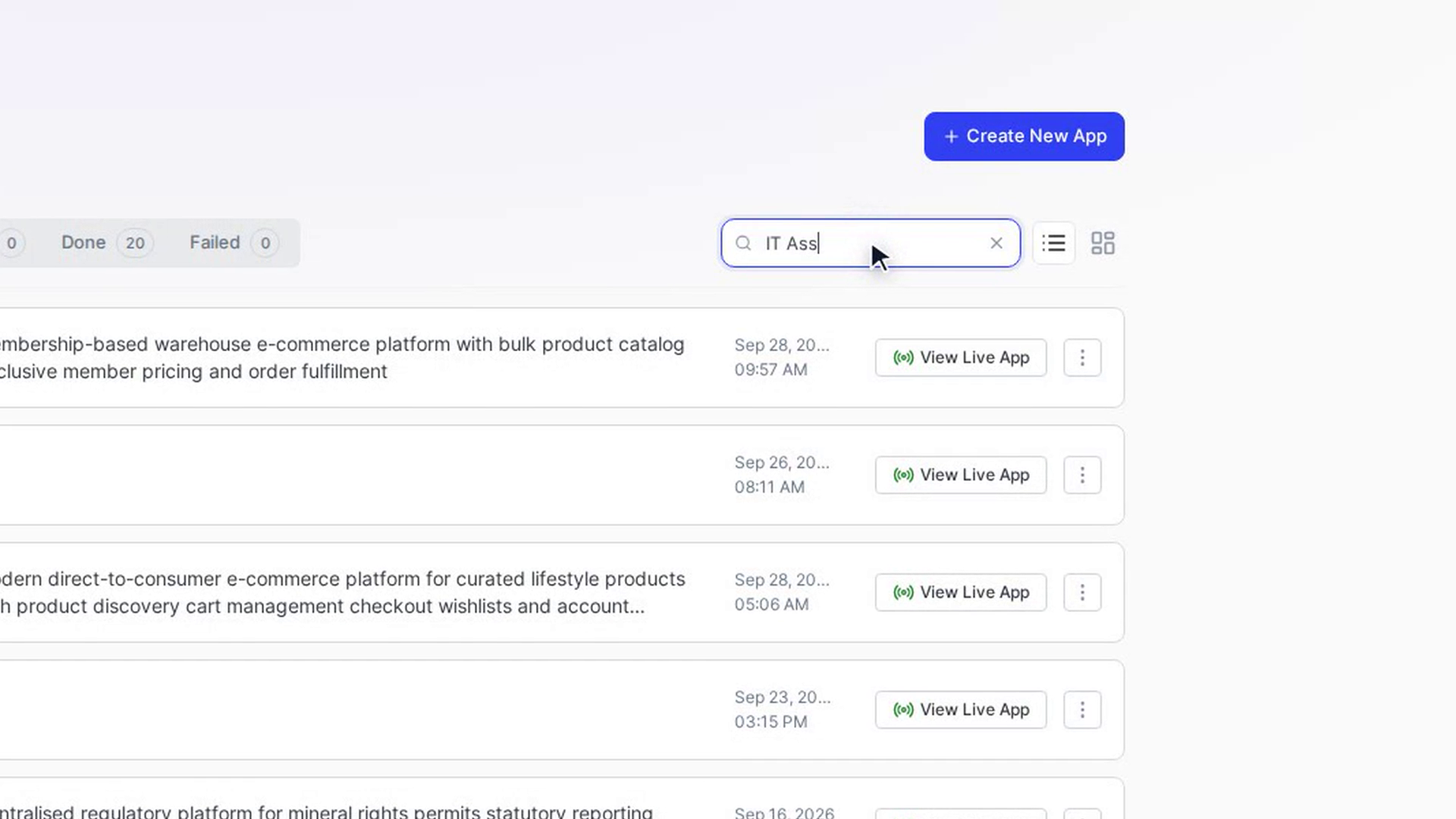 Search for an app