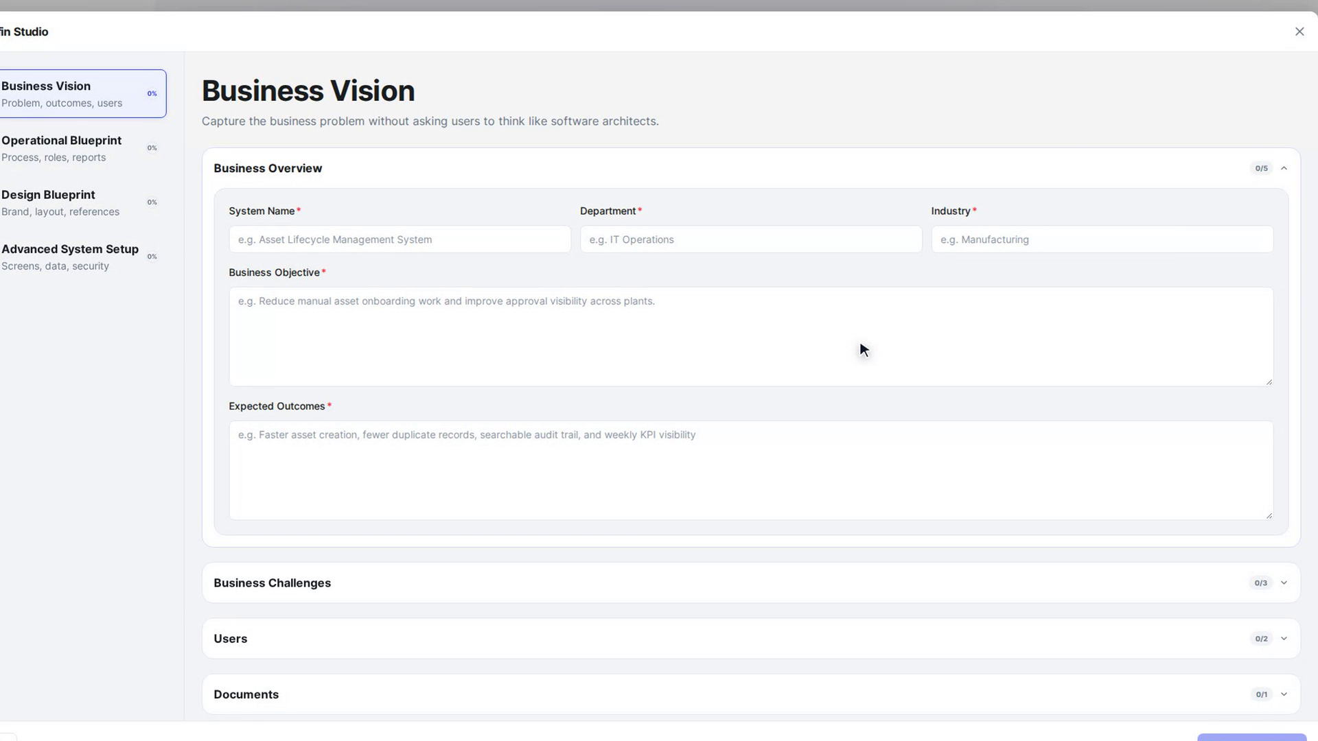 Layer 1: Business Vision