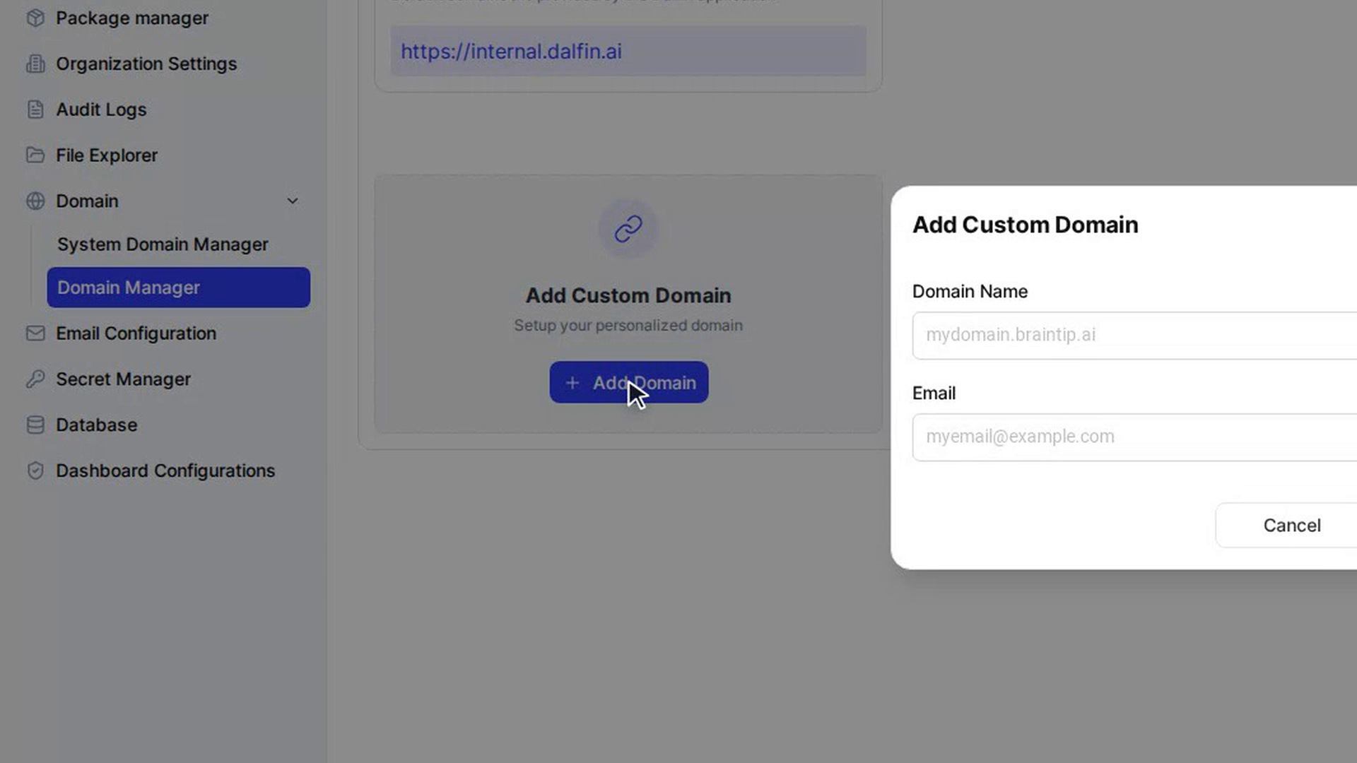 Add your custom domain