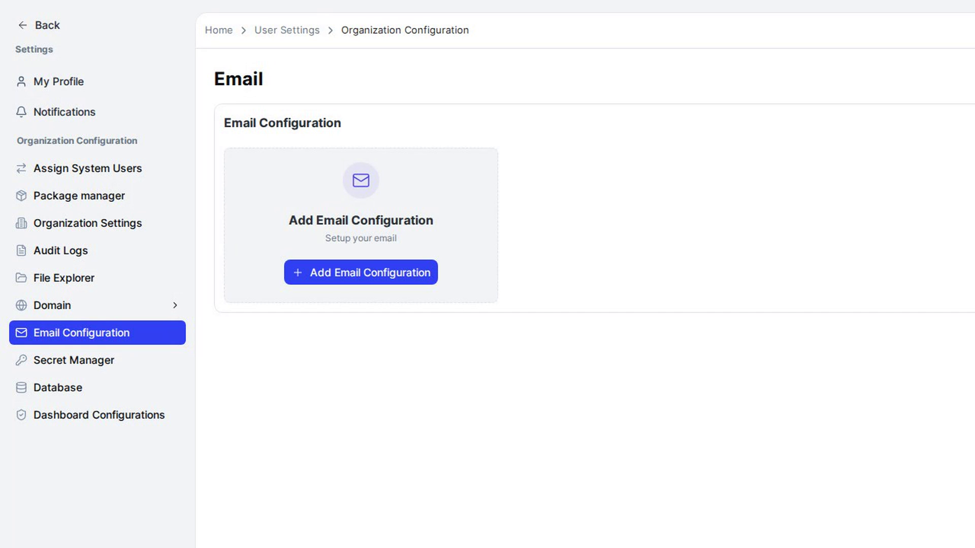Choose the default configuration