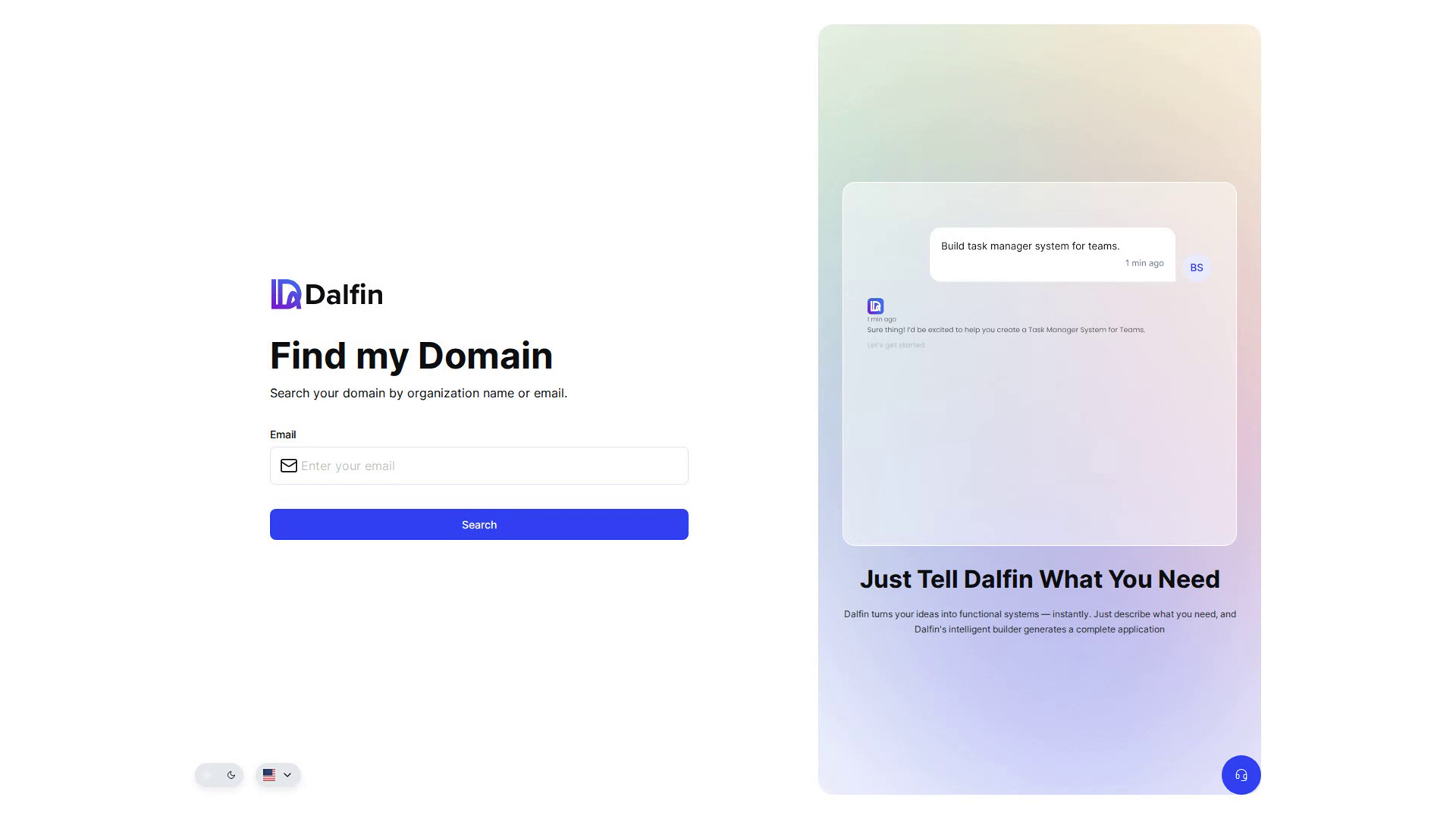 Open Find my Domain