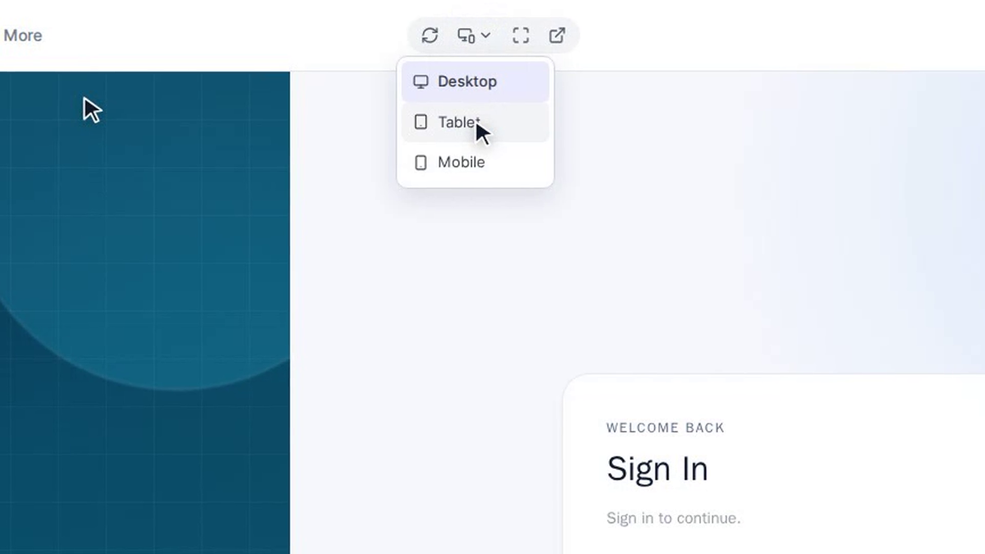 Change the screen size