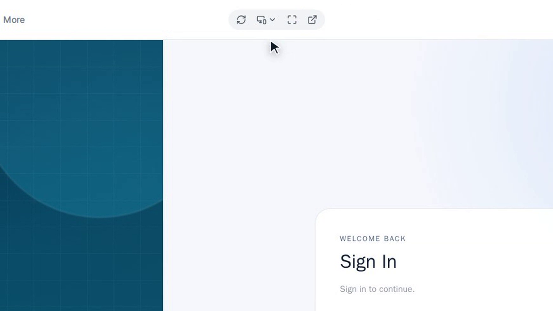 Open the app in a new browser tab