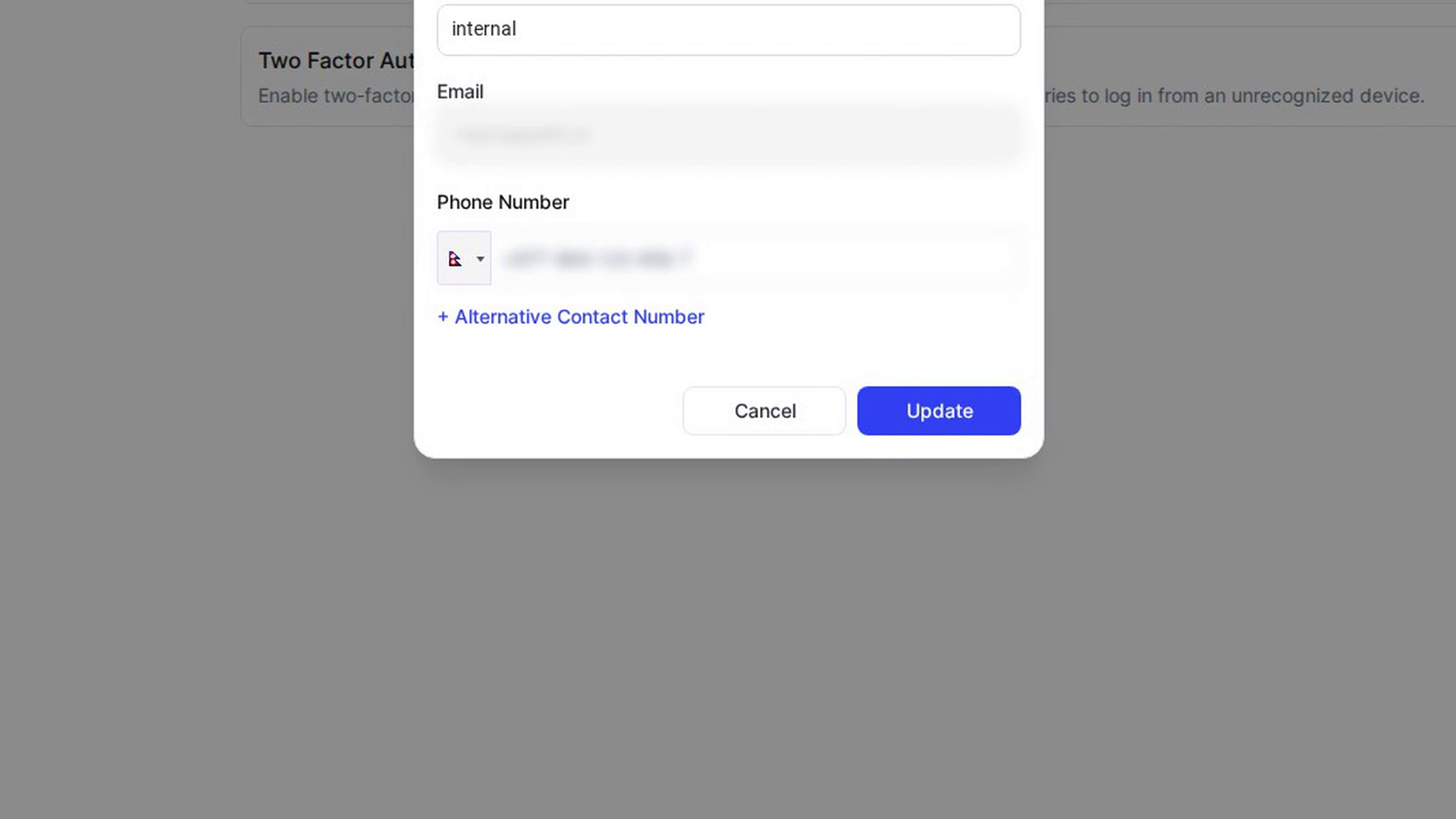 Save your details