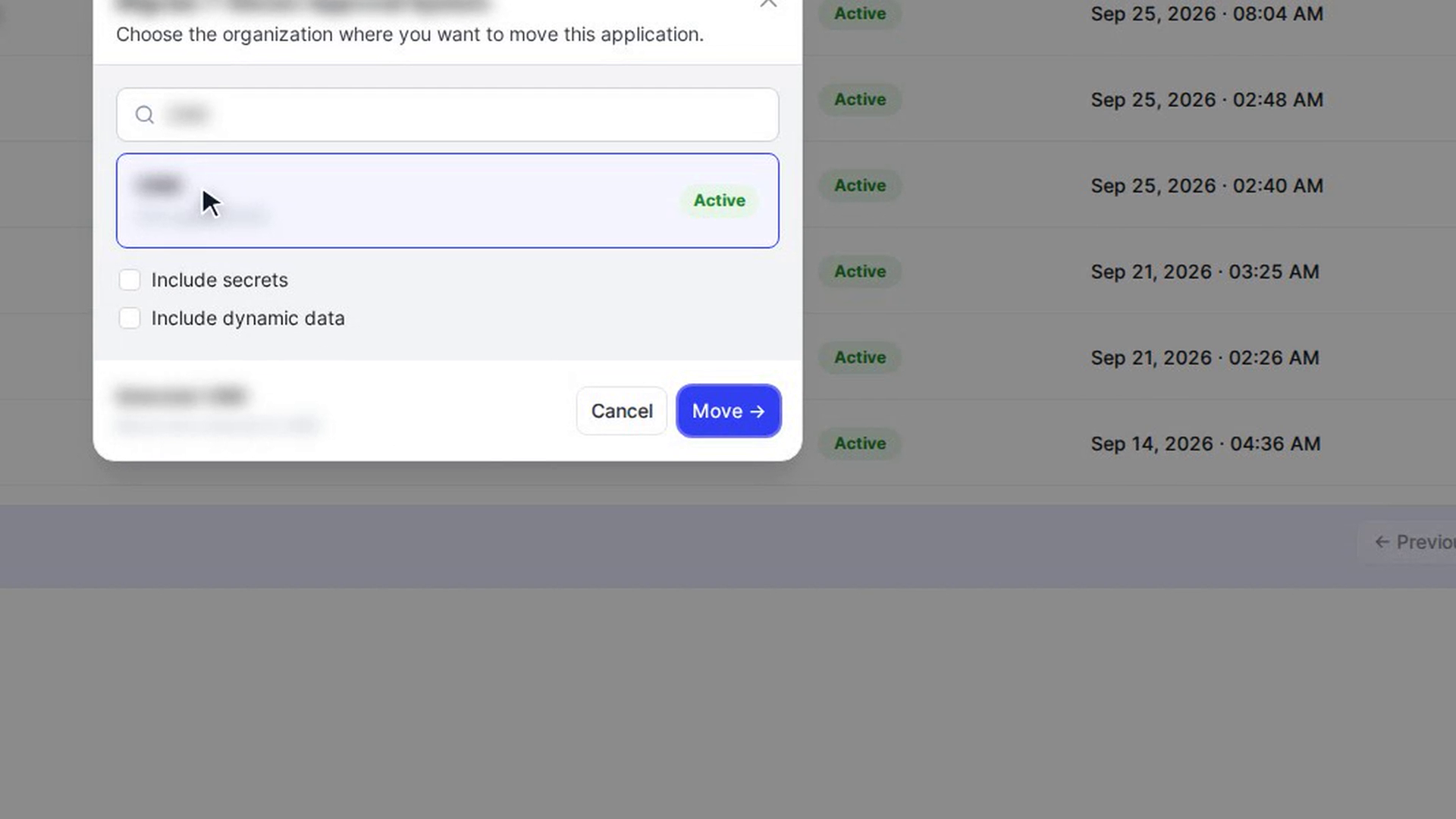 Move the app