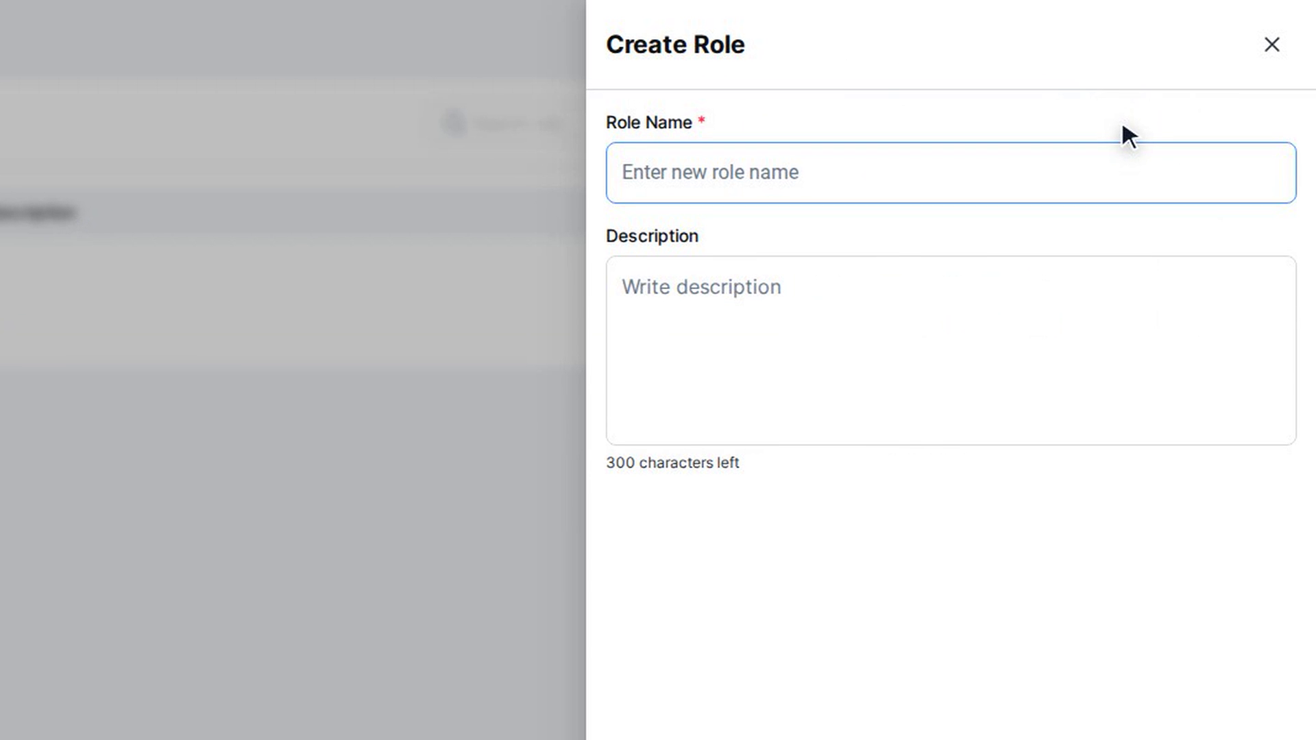 Create a role