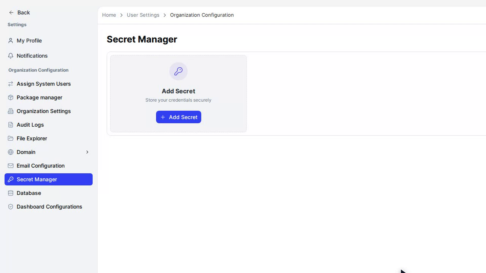 Make a secret active
