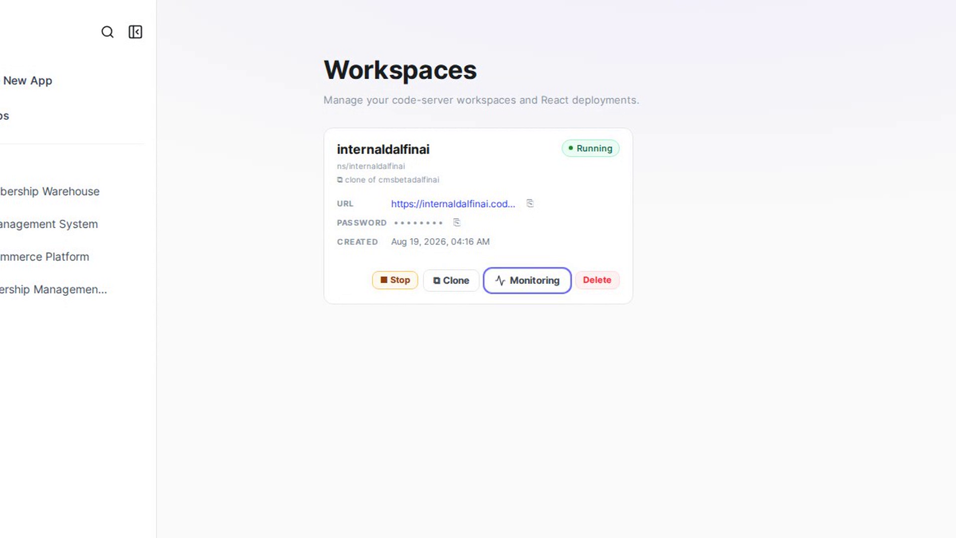 Open monitoring