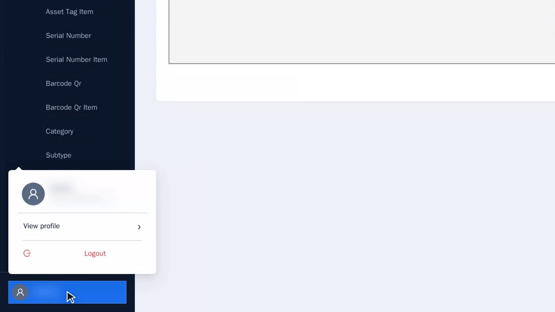Open your profile menu